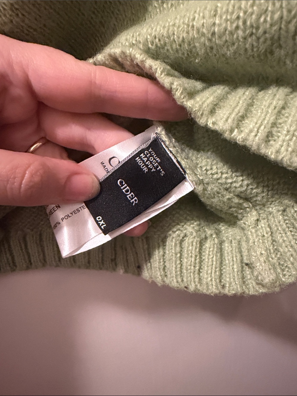 Black Sheep Green Sweater - Picture 3 of 3